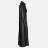 Steampunk Long Leather Coat Men's | Military Style Genuine Leather Coat Steampunk Long Leather Coat Men's | Military Style Genuine Leather Coat