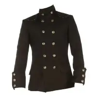Double Breasted Gothic Jacket Men's