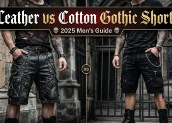 Leather vs Cotton Gothic Shorts: 2025 Men’s Guide