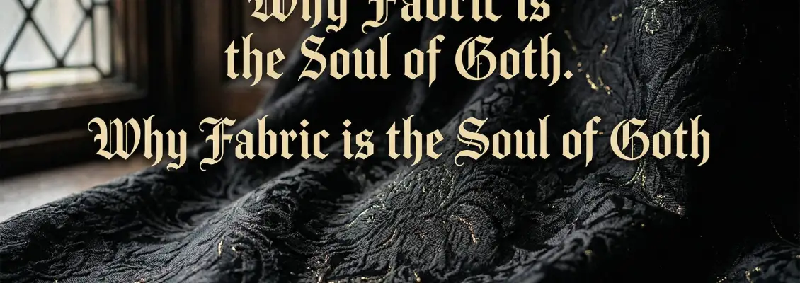 Why Fabric is the Soul of Goth: Decoding the Materials of the Dark Aesthetic