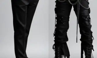 What Defines Gothic Pants Compared to Regular Black Pants