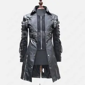 Dark Pursuit Gothic Leather Coat