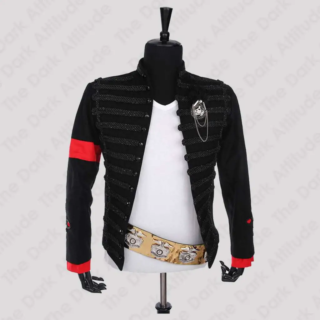 Michael Jackson MTV Award Ceremony Jacket - Black Hussar Blazer - Image 4