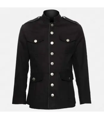 Victorian Gothic Jacket Men's Military Officers Cotton Coat