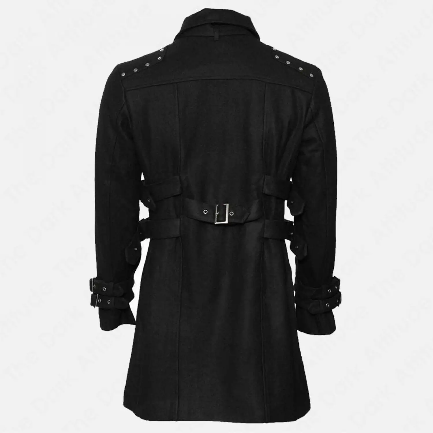 Men’s Gothic Double-Breasted Military Coat: Nocturne Wool Coat
