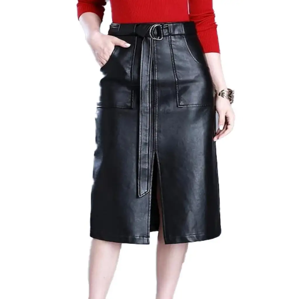 Black Buckled Skirt main image 0
