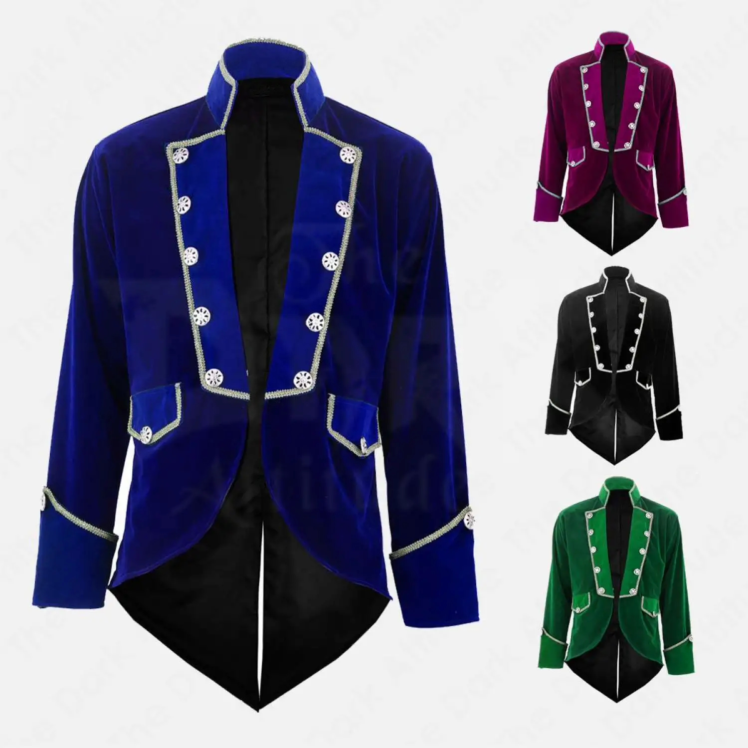 Pirate Velvet Swallow Tailcoat | Steampunk Victorian Tailcoat