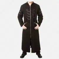Hellraiser Gothic Long Trench Coat