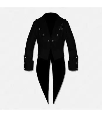 Steampunk Vampire Black Swallow Tailcoat | Victorian Banned Gothic Tailcoat Mens