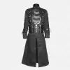 Steampunk Hellraiser Pinhead Long Coat | Men Full Length Vampire Gothic Coat