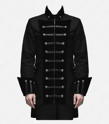 Braided Hussar Frock Military Coat