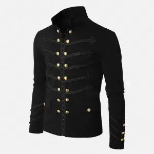 Napoleon Hook Military Black Gothic Jacket