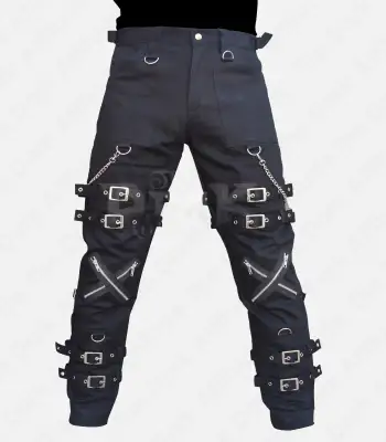 Cross Zip Bondage Jeans
