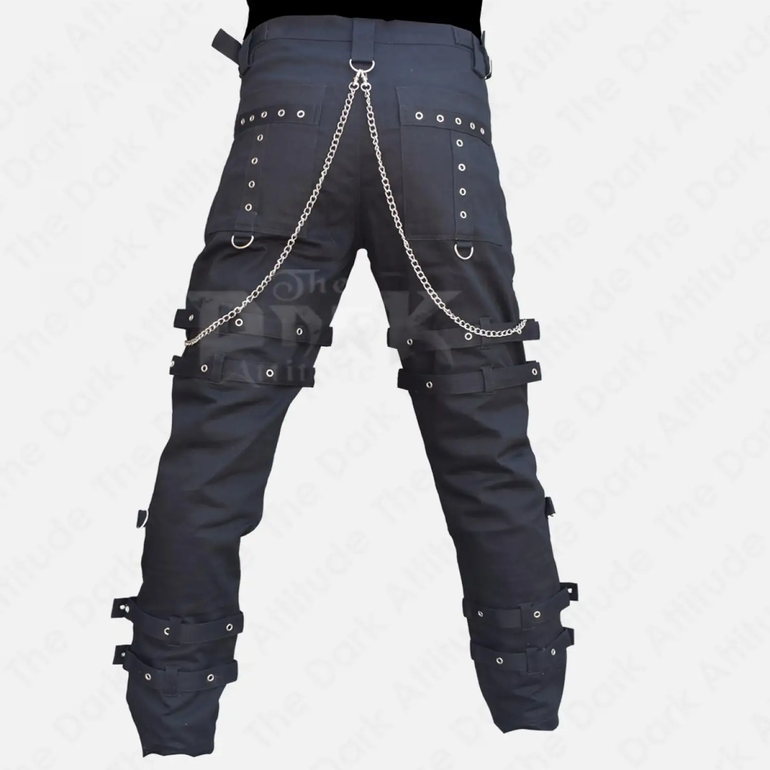 BONDAGE BELT×ZIPPER VISUAL STYLISH PANTS BONDAGE BELT×ZIPPER VISUAL STYLISH PANTS