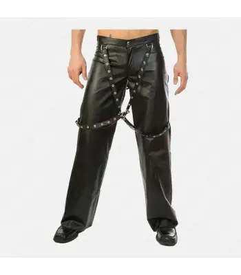 Nightclub Bouncer Leather Pant