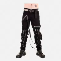 Industrial Black Gothic Punk Rock Pants