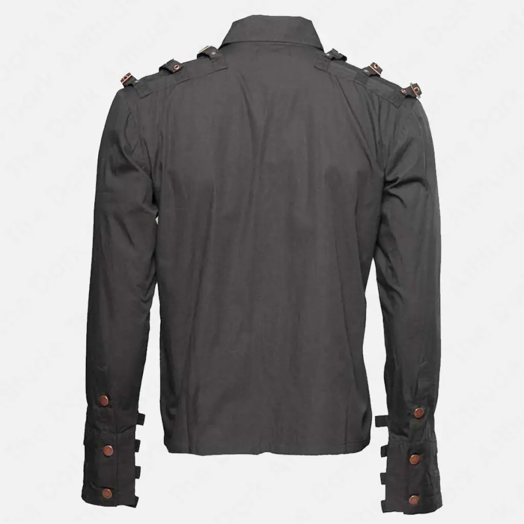 Men's Steampunk Gothic Buckle Shirt - Industrial Top Men's Steampunk Gothic Buckle Shirt - Industrial Top