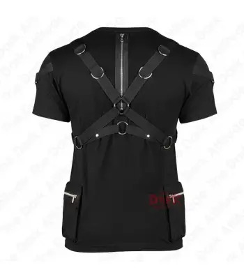 Gothic Punk Leather Harness Shirt