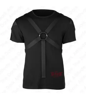 Men's Gothic Bondage Harness T-Shirt