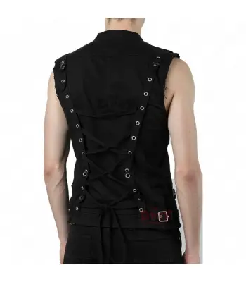 Men's Gothic Razorback Bondage Vest 