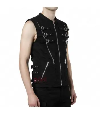 Men's Gothic Razorback Bondage Vest 