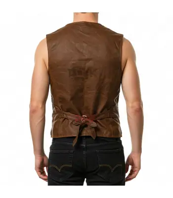 Men’s Gothic Steampunk Leather Vest