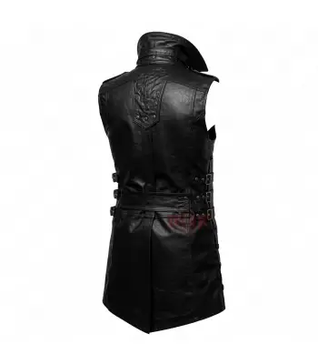 Gothic Steampunk Leather Biker Vest