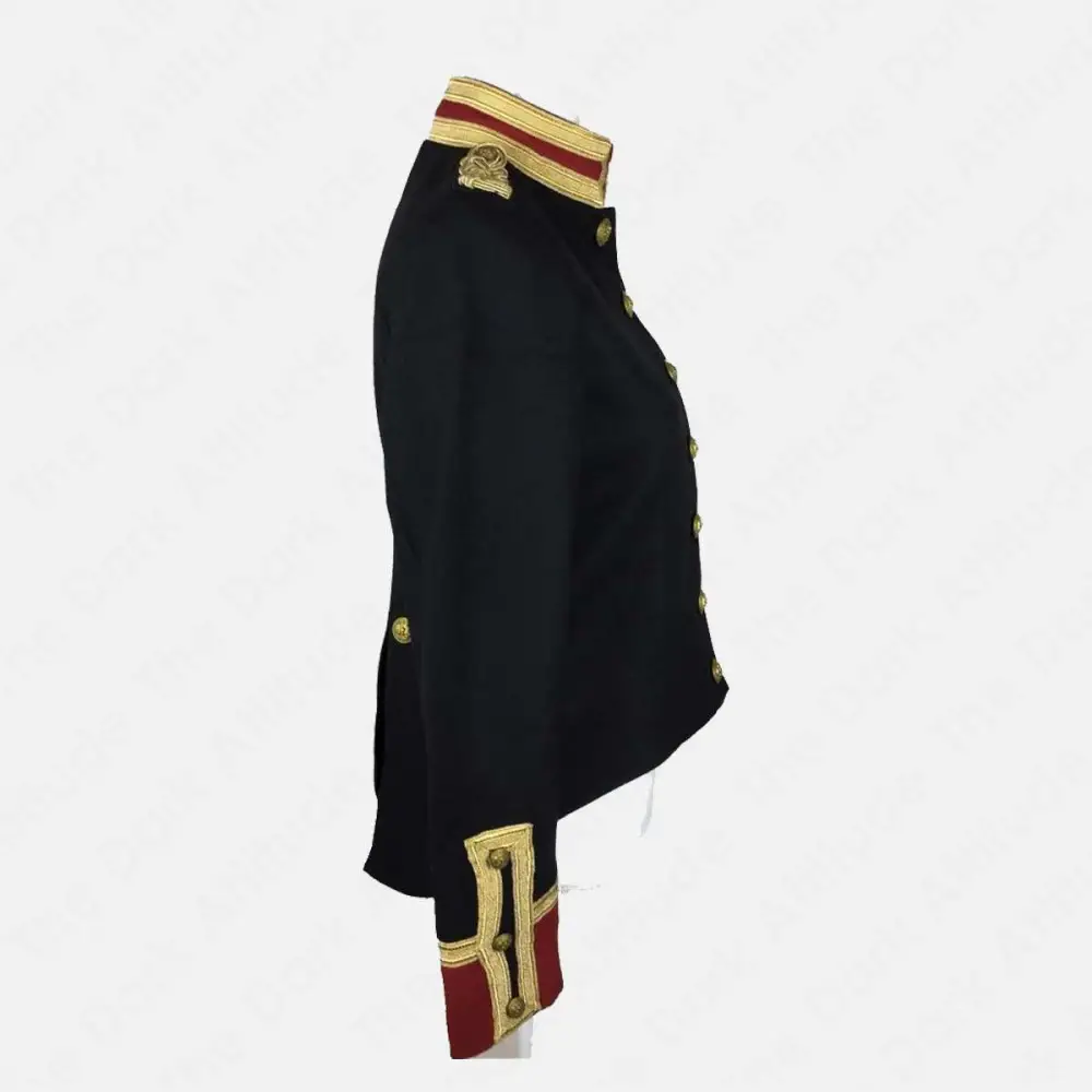 Women Wool Military Coat Officers Victorian Slim Fit Coat