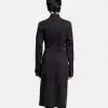 Women Gothic Officers Trench Black Coat
