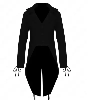 Gothic Tuxedo Black Lace Tailcoat 