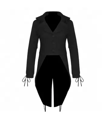 Gothic Tuxedo Black Lace Tailcoat 