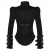 Women’s Black Gothic Bolero Jacket | Steampunk Collar Corset Jacket