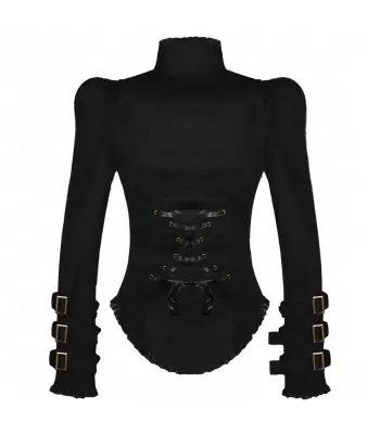 Bolero Collar Black Gothic Jacket