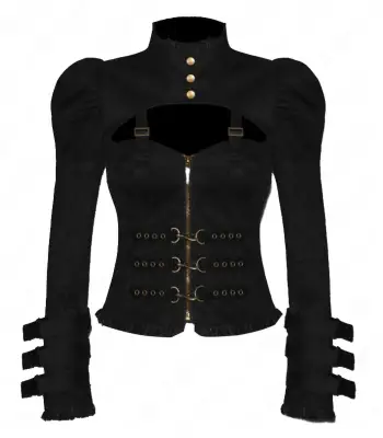 Bolero Collar Black Gothic Jacket