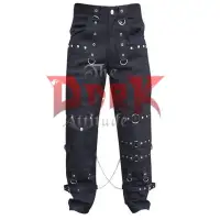 Revenant Gothic Metal Bondage Pants with Chains