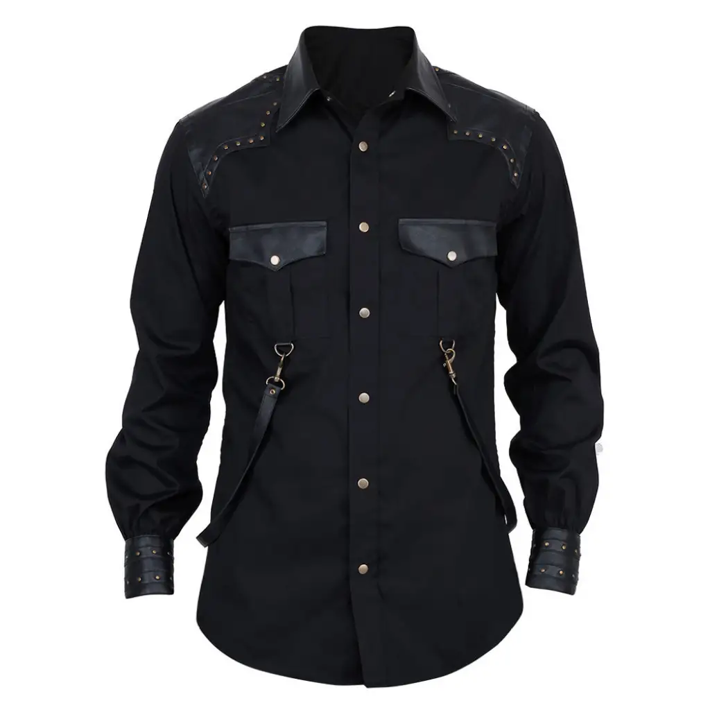 Heren Gothic Tailcoat Revers Lange Mouw Enkelrijs Nep Tweedelige Pak kopen vanaf een prijs van 31