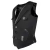 Men Steampunk Wool Vest - Best Black Victorian Vest | Gothic Clothing