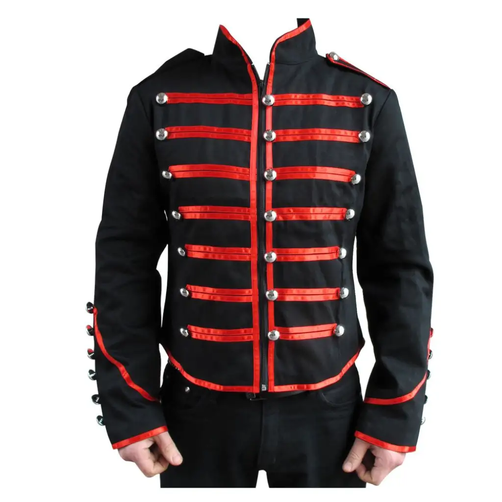 Men Military Parade Tunic Rock Gothic Jacket | Gothic Clothing