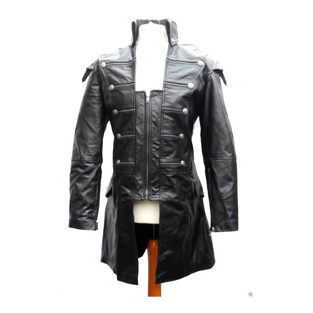 gothic leather jacket mens