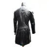 Men Lambskin Gothic Leather Coat Rock Style Goth Jacket