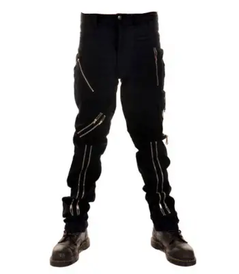 Anarchy Punk Rock Gothic Zipper Pants
