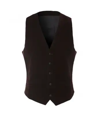 Men Elegant Wine Red Vest Gothic Slim Fit Sleeveless Jacket Vest