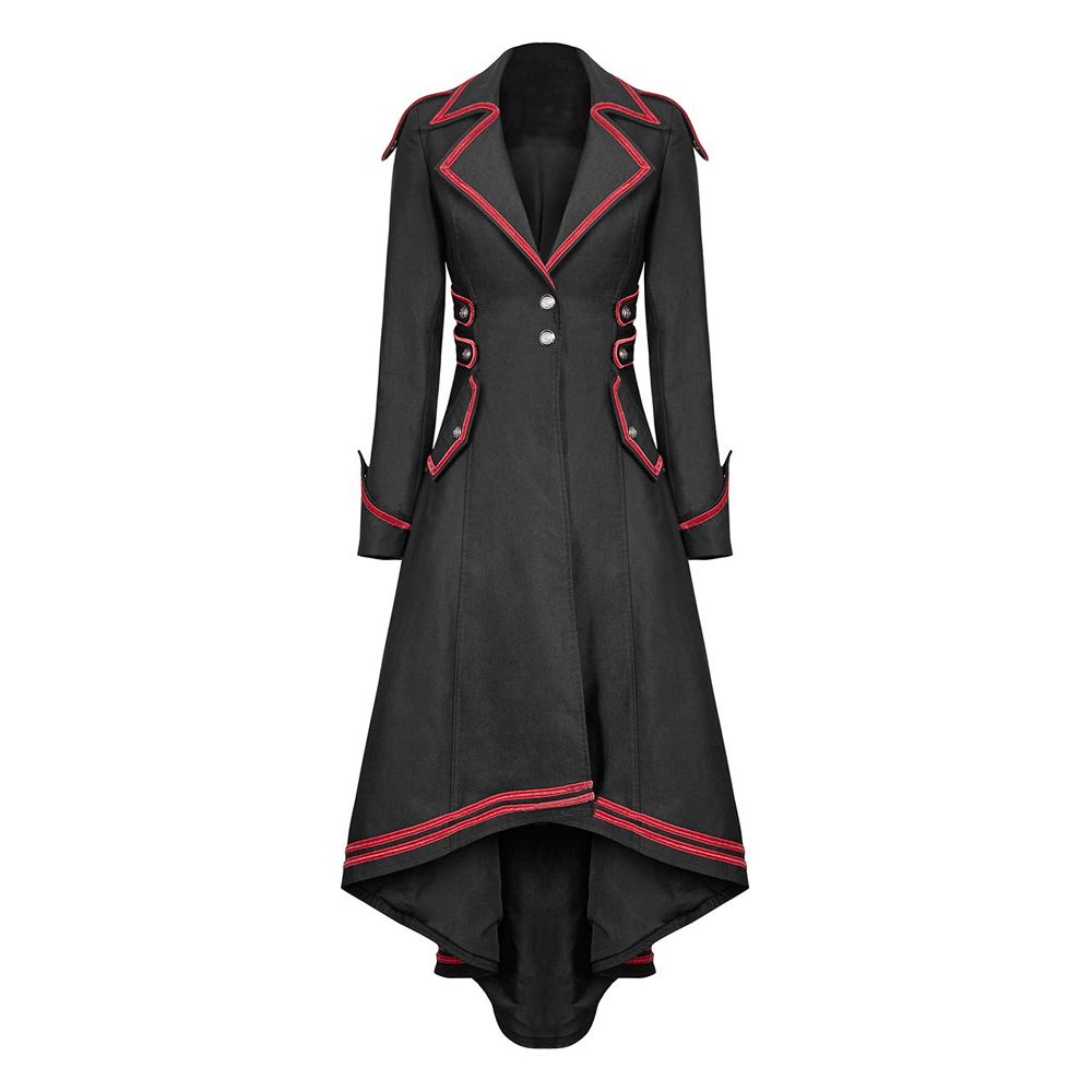womens military long coat