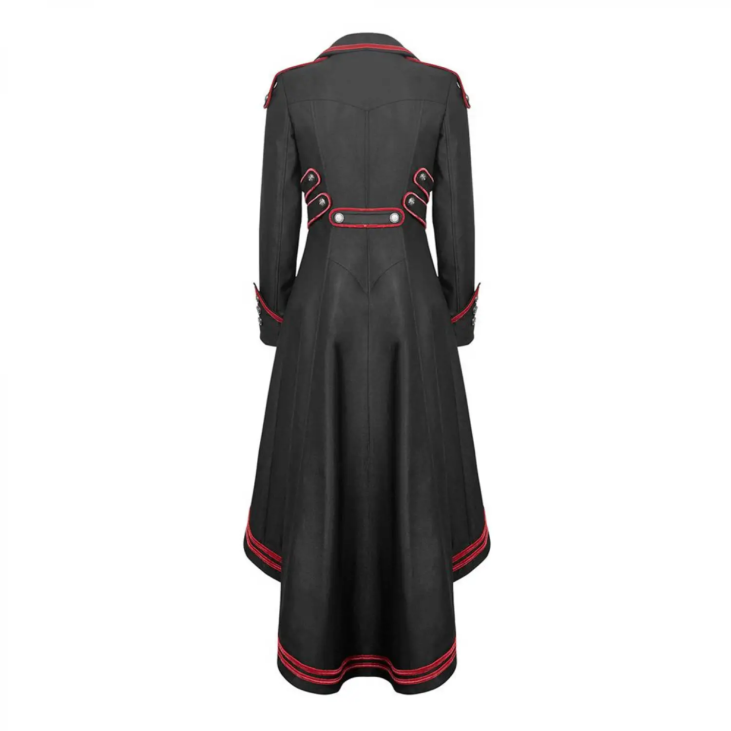Steampunk Military Goth Coat Women Gothic Long Coat