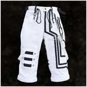 Cyberpunk Gothic Cargo Shorts with Straps
