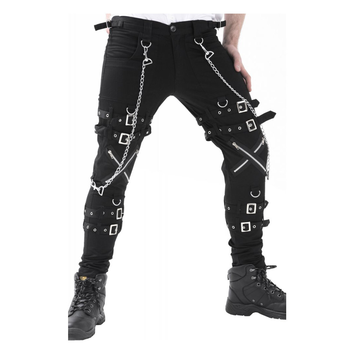 Chains Cigaret Pants - Men - Ready-to-Wear